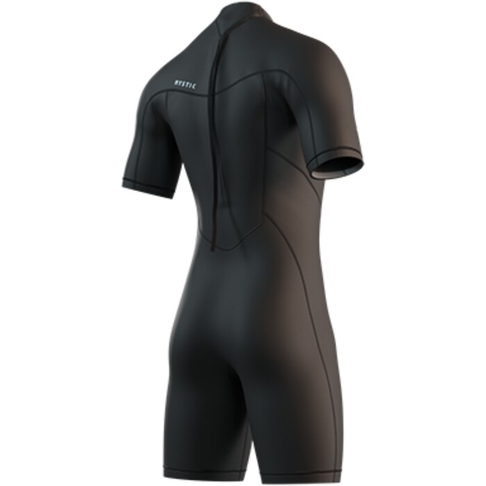 2025 Mystic Mens Brand 3/2mm Back Zip Flatlock Shorty Wetsuit 35000.250035 - Black